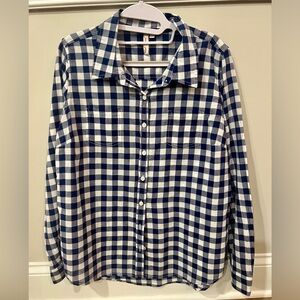 Red Camel Navy and White Plaid Shirt